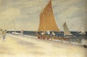 Joseph E.Southall Pleasures of the Seaside painting